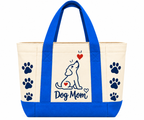 GRETESS Pet Dog Mom Tote — Dog Mom, blue