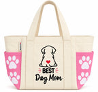 GRETESS Pet Mom Tote Bag — Best Dog Mom, pink