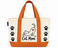 GRETESS Pet Cat Mom Tote — Cat Mom, orange