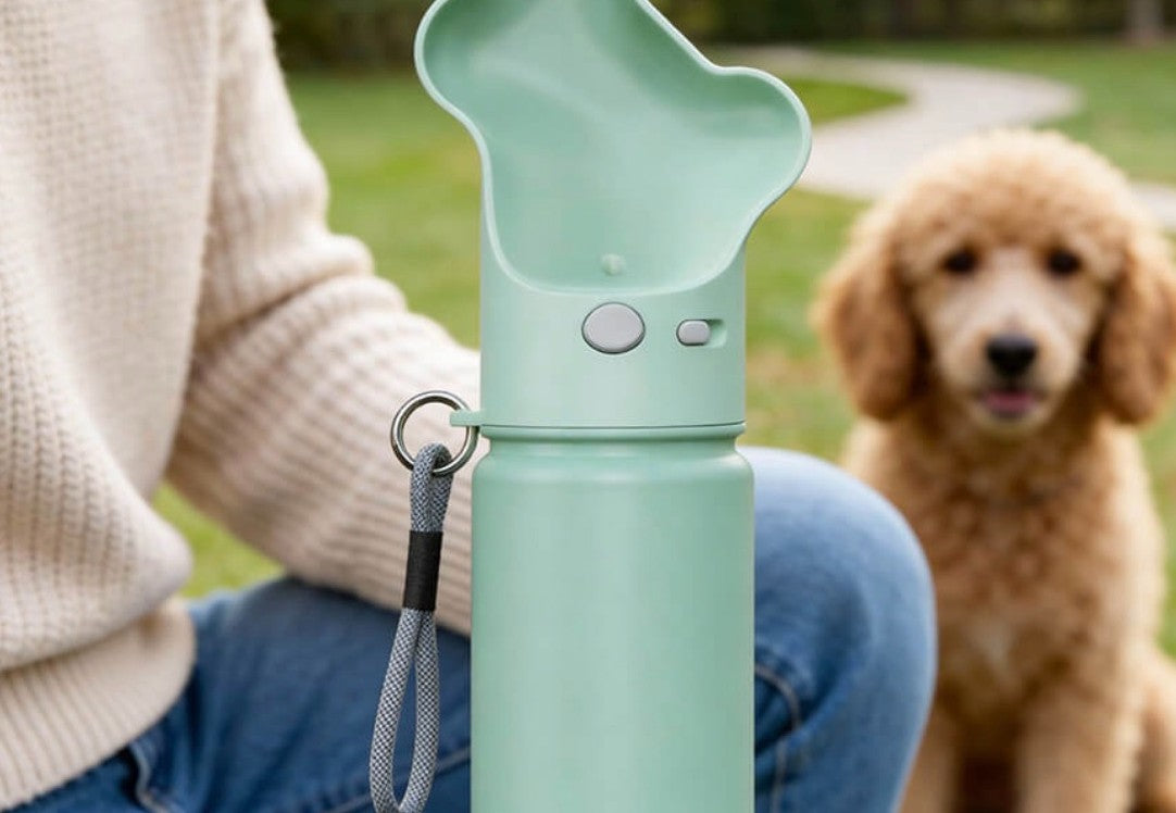 At the park with the Gretess bottle